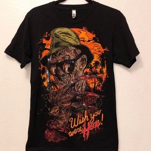 Freddy Krueger Wish You Were HERɆ!  Shirt